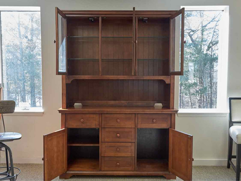 Basset Cherry Lighted China Cabinet