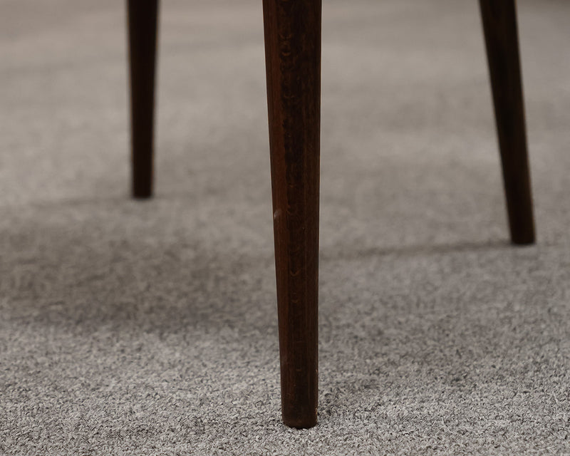 Set of 4 Dark Green Velvet "Shell" Dining Chairs, 1960s