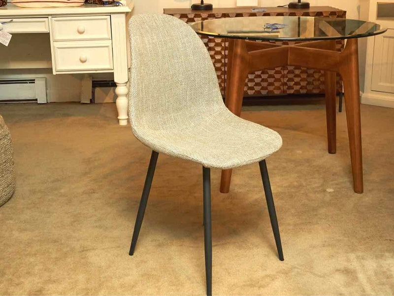 Pair of West Elm Mid Century Design Upholstered  Dining Chairs