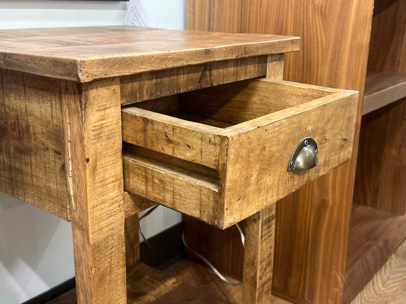 Rustic 1 Drawer Side Table