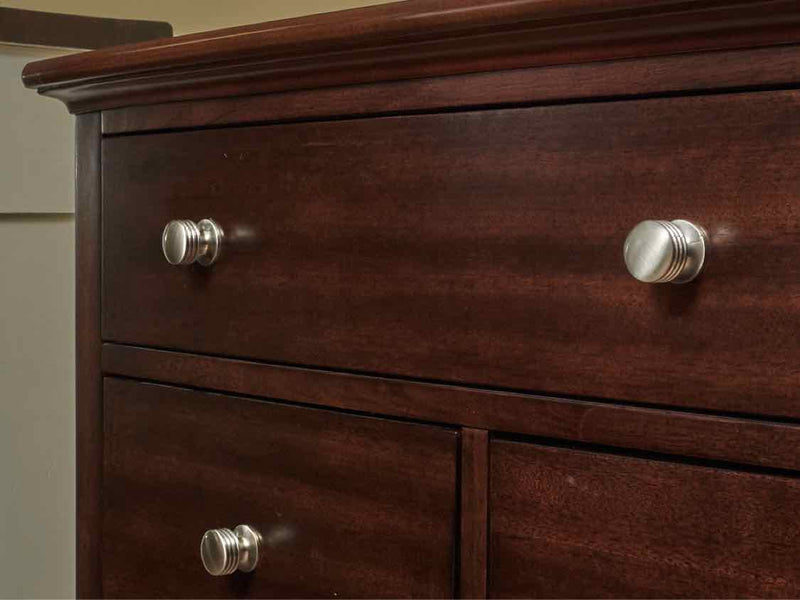 Aspen Home Espresso Finish 9 Drawer  DresserWith Chrome Knobs  & Mirror