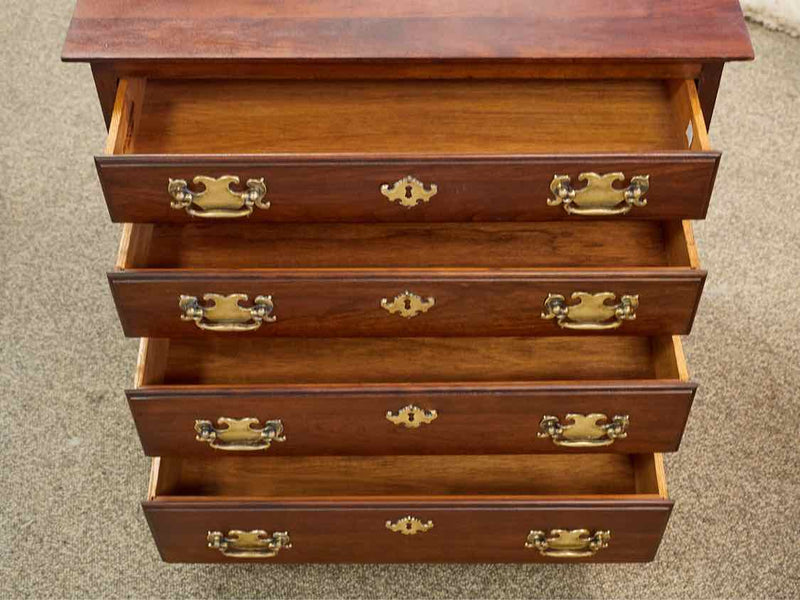 Pennsylvania House Cherry 4 Drawer  Nightstands with Chppendale Brass Handles