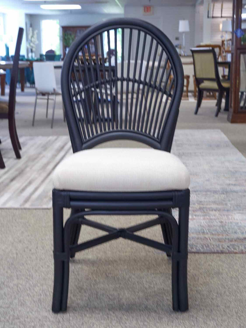 Set of Four King Rattan Dining Chairs