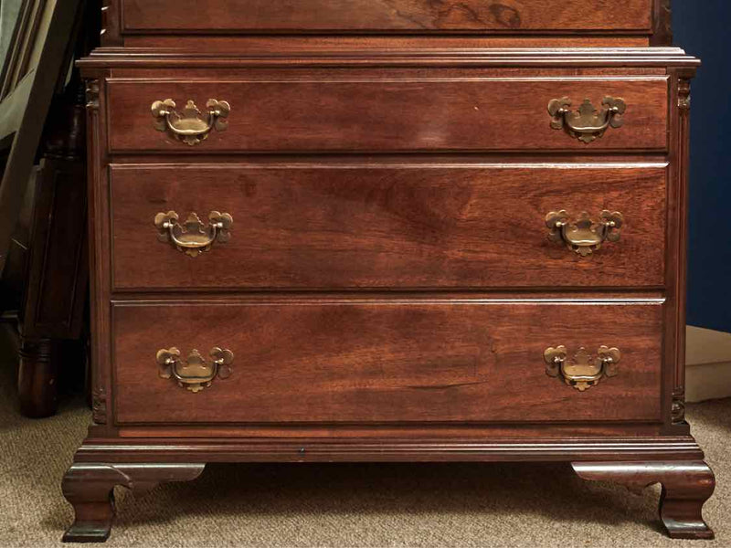 Kling Mahogany 6 Over 3 With Carved Fan Accent  Chest