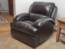 Power Black Bonded Leather Recliner