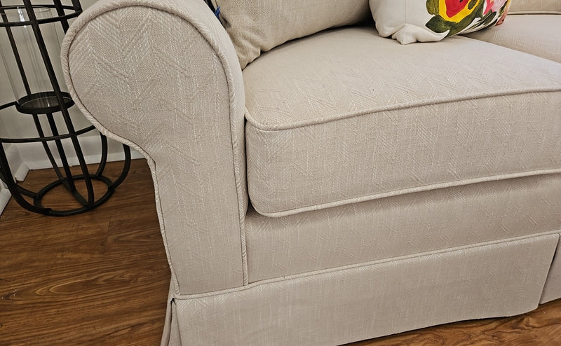 Miles Talbot Ivory 3- Seat Sofa