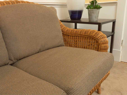 Lane Venture Natural  Wicker Sofa,Chair& Ottoman & Cocktail Table Set