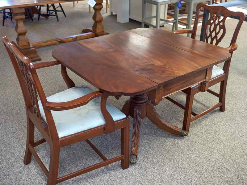 Mahogany Drop Leaf Dining Table