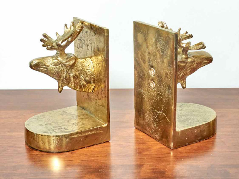 Pair of Moose Bookends