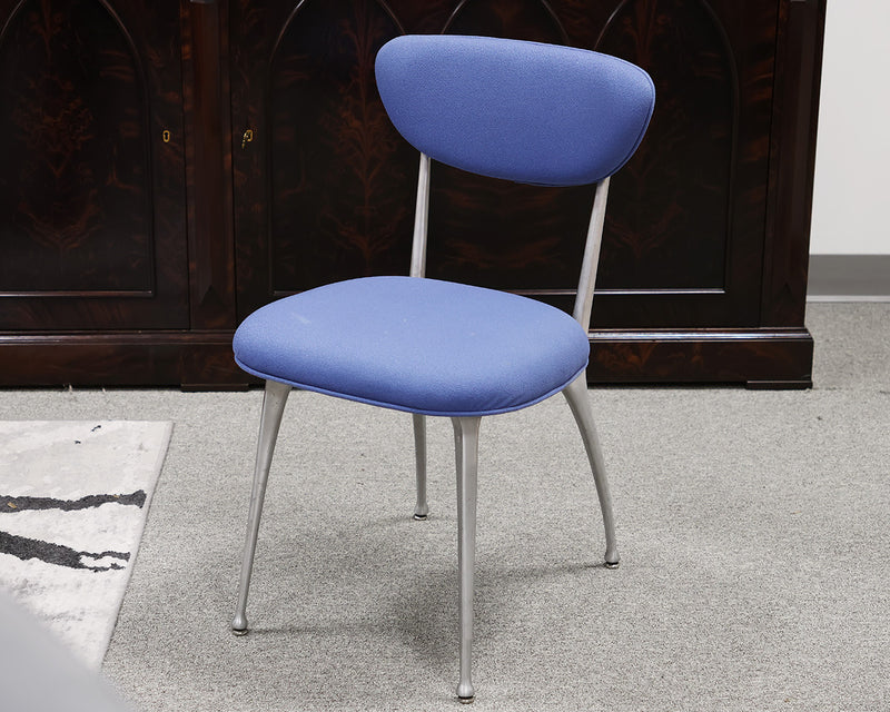 Set of 6 Modernica Impala Dining Chairs in Blue Knoll Fabric