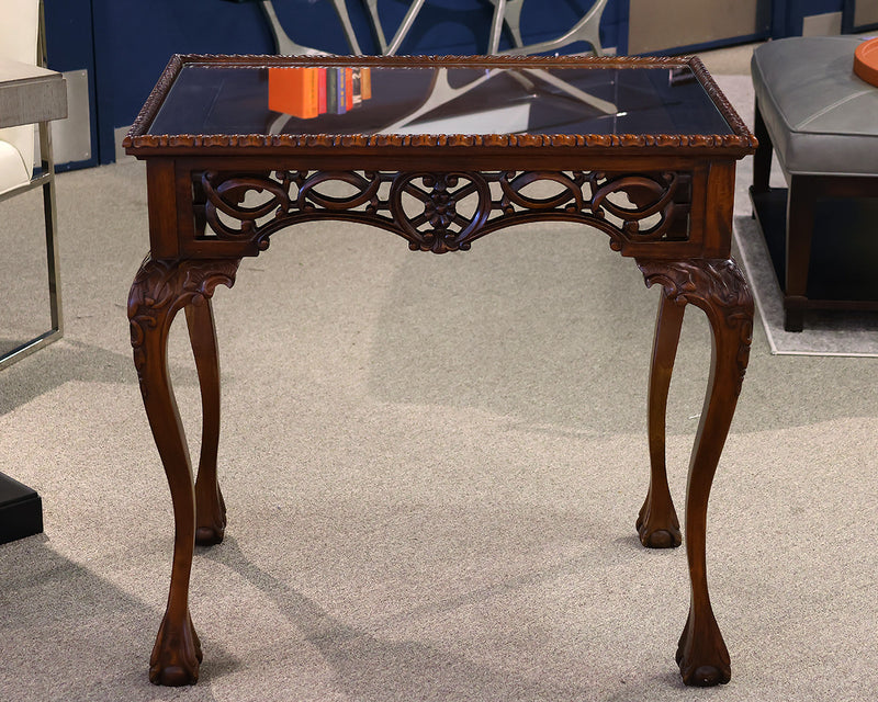 Mahogany Carved Tea Table