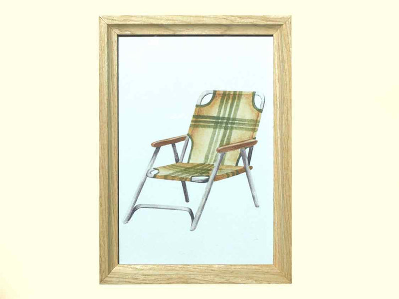 Chair Print In Wooden Frame