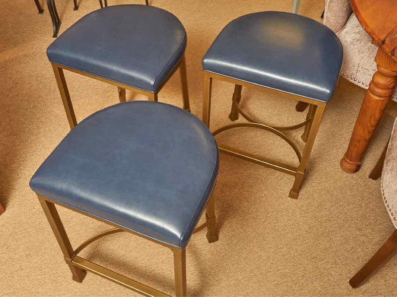 Set of 3 Grandin Road 'Solan' Backless  Counter Stools