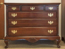 Mahogany Queen Anne 3 Over 3 Drawer Dresser