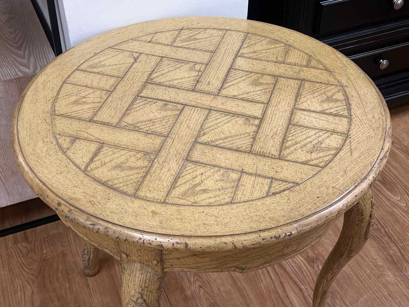 Walnut Carved Lamp Table