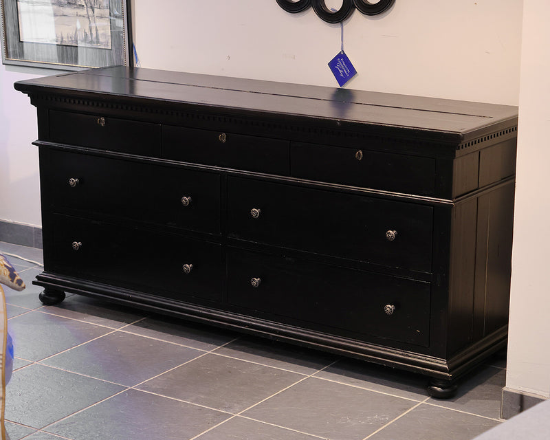 RH French Empire 7-Drawer Dresser in Black Oak Finish