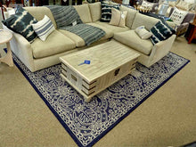 Ralph Lauren Navy and White Area Rug