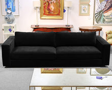 RH Maddox 9' Classic Depth Sofa in Black Velvet