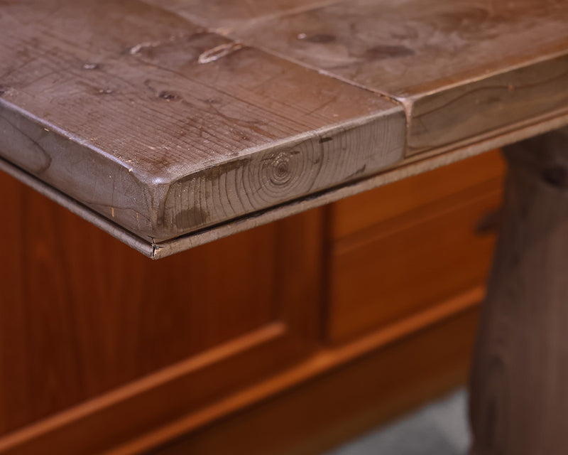 Rustic Sideboard with Plank Top