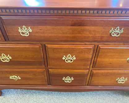 Davis Cabinet Co. American Knotty Cherry 9 Drawer  Dresser