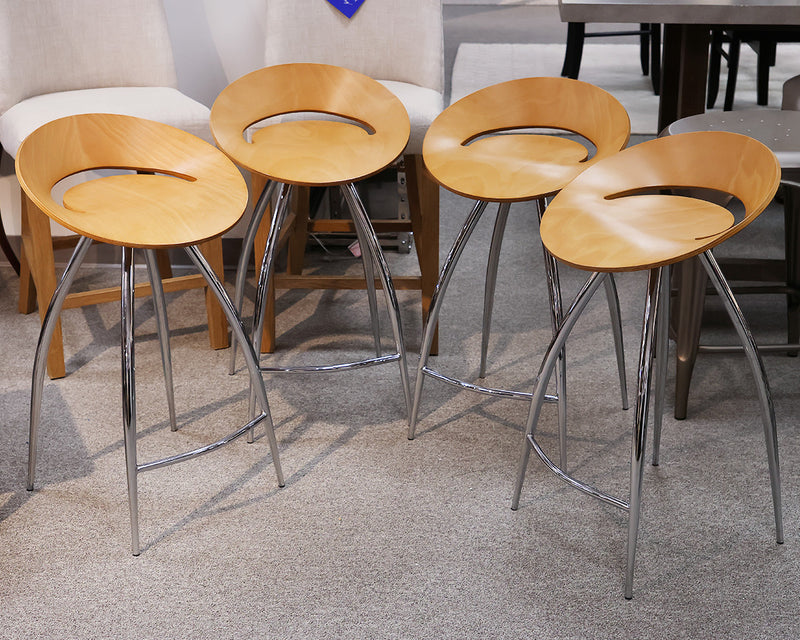 Set of 4 Reproduction Magis Lyra Swivel Counter Stools