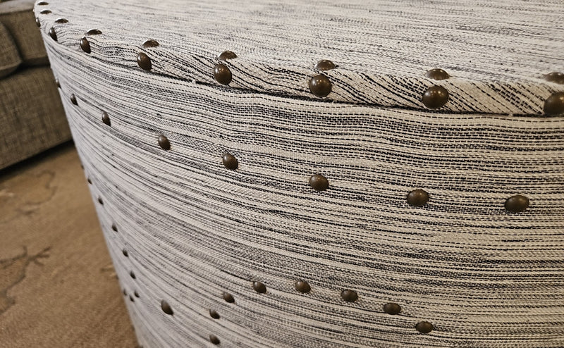 Fabric Wrapped Cocktail Table w/ Nailhead Trim