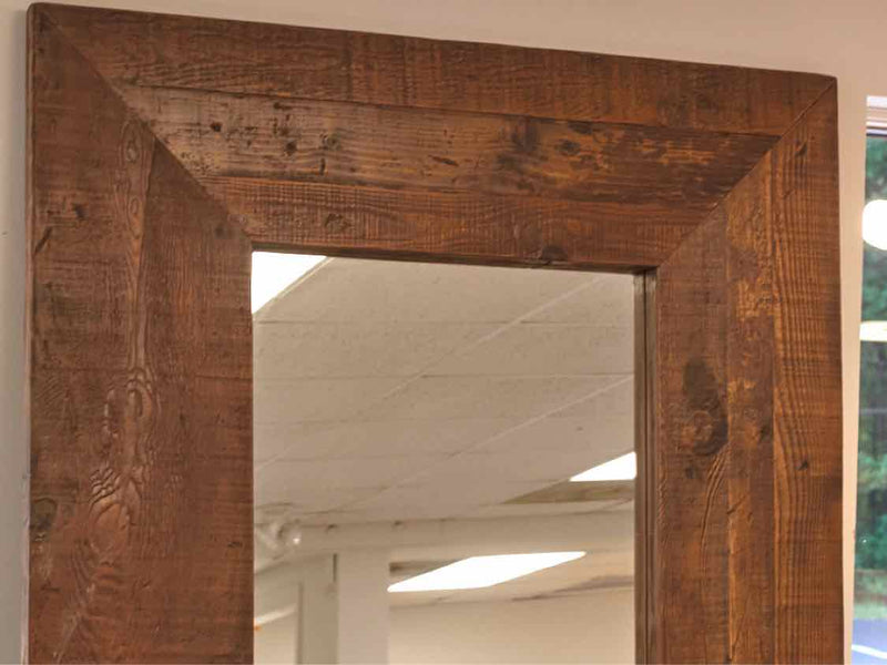 Rustic Chestnut Framed Mirror