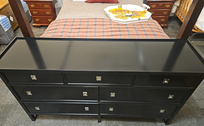 7-Drawer Black Dresser