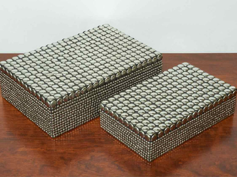 Pair of 'Chevron' Boxes