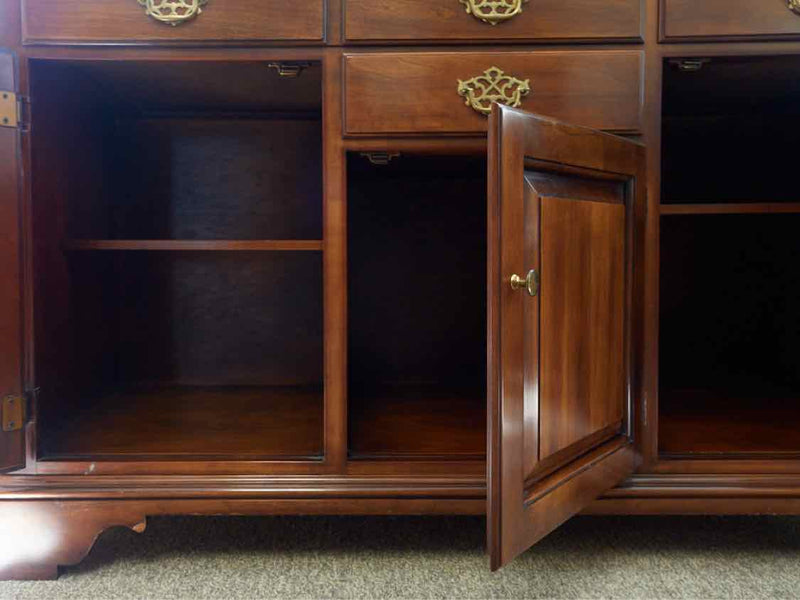 Colonial Cherry Two Piece China Cabinet