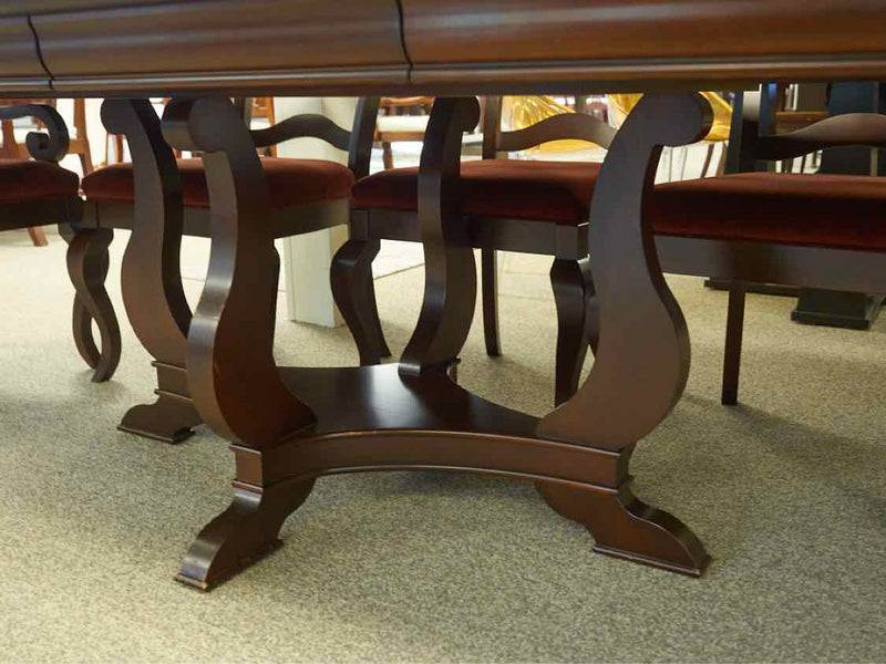 West Brothers Furniture Dining Table & Set of 8 Chairs