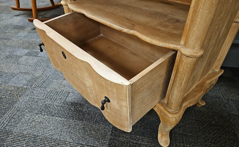 White Wash Side Table