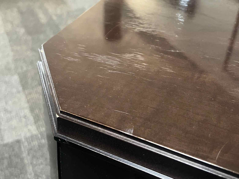 Espresso Square Top Side Table