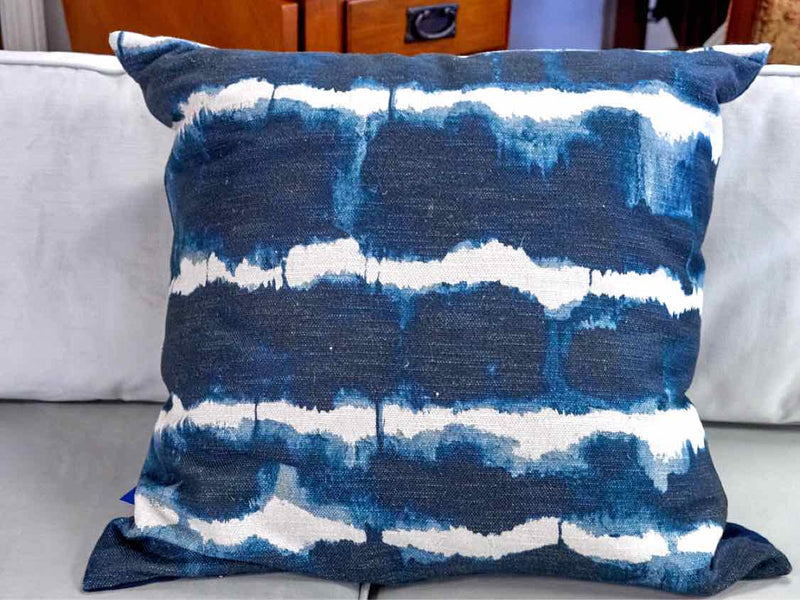 Blue & White Accent Pillow