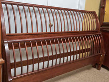 Kincaid Cherry Shaker Style Sleigh King Bed Includes Siderails  & Support Slats