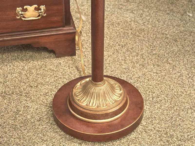 Ethan Allen Traditional Floor Lamp with Silk shade