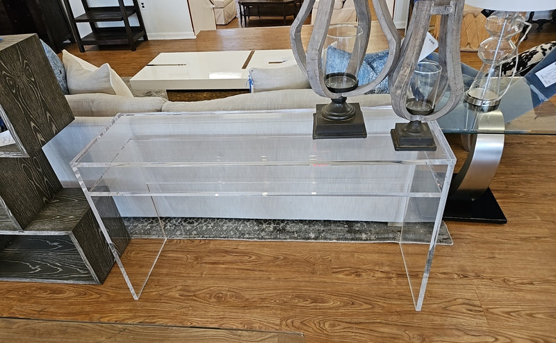 Lucite Console Table