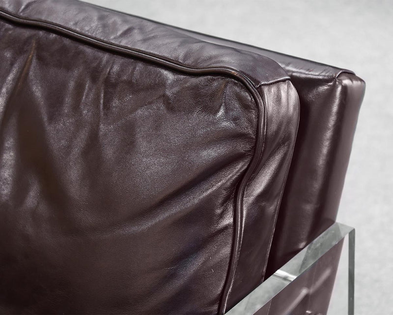 Pair of MG+BW Kazan Arm Chairs in Dark Chocolate Leather