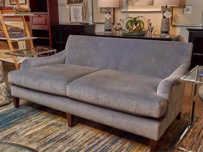 Lee 'Georgian Revival Blue ' Performance Velvet Upholstered Sofa