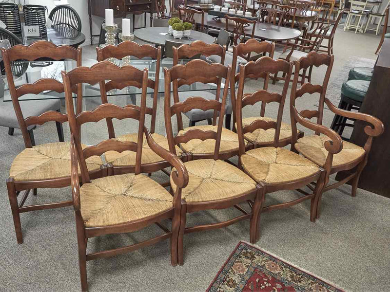 Fauld Set of 8 French Country Ladder Back Dining Chairs