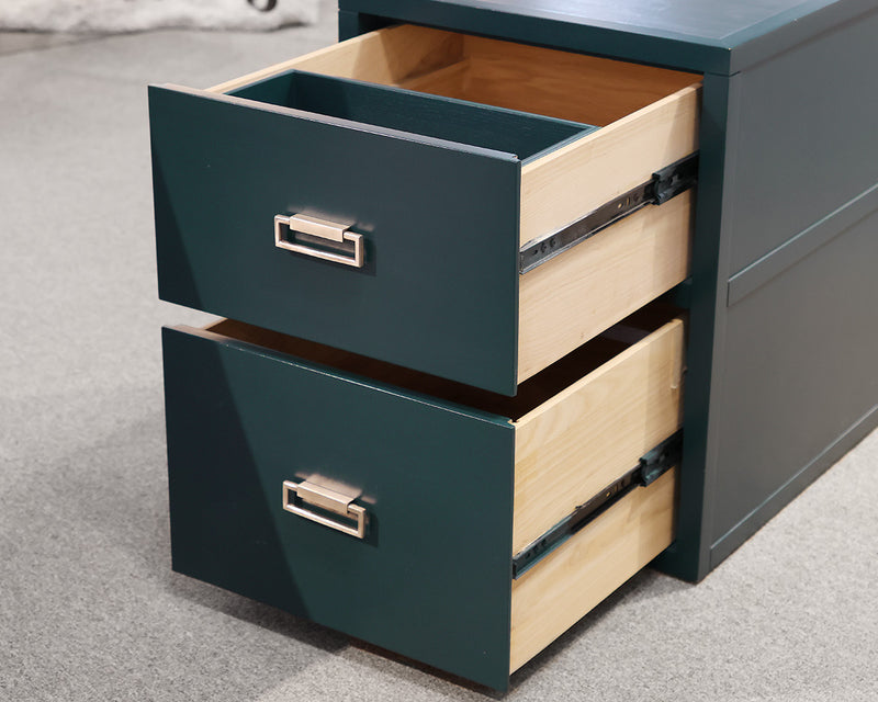 Alexa Hampton Hickory Chair File Cabinet in Teal