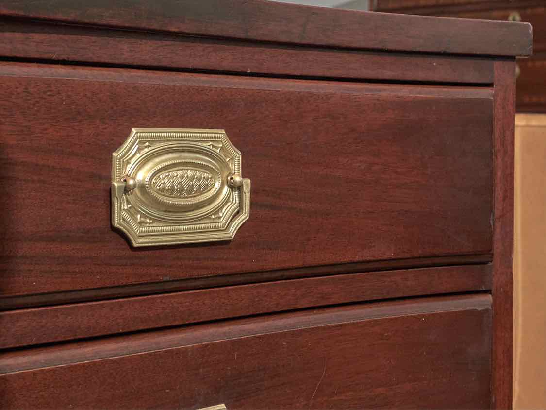 Continental Furniture Solid Mahogany Twelve Drawer Serpentine Front Dresser