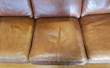 Ethan Allen Leather Sofa