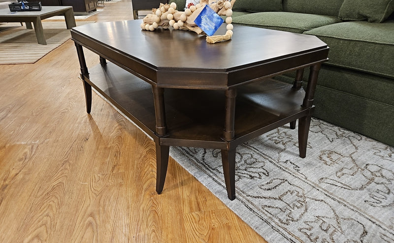 Cherry Cocktail Table with Cut Corners