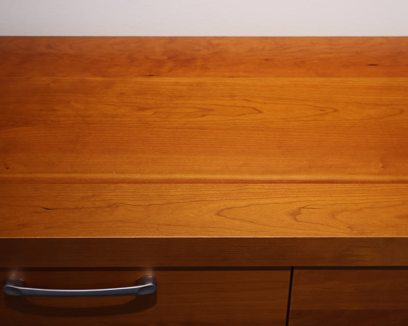 Bo Concept Sideboard in Cherry with Brushed Nickel Pulls and Legs