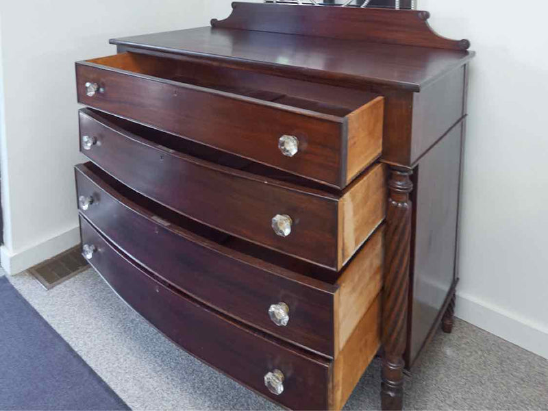 Mahogany Dresser w/ Pediment