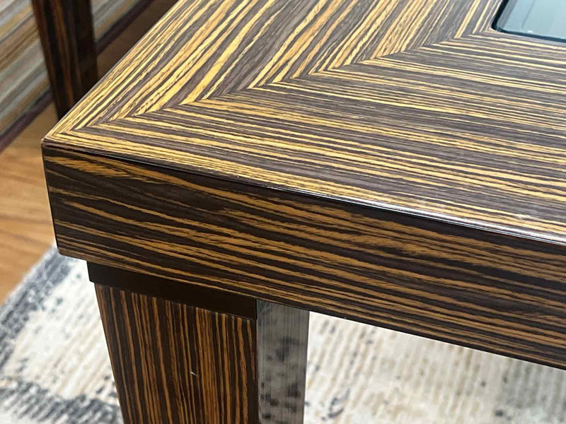 Lexington Furniture 'Ritz' Macassar Ebony Side Table by Nicole Miller