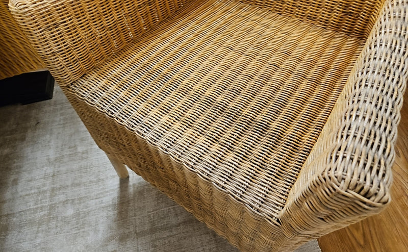 Wicker Wing Chair