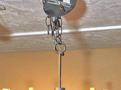 Country Traditions Black Finish Metal 6 Arm Chandelier