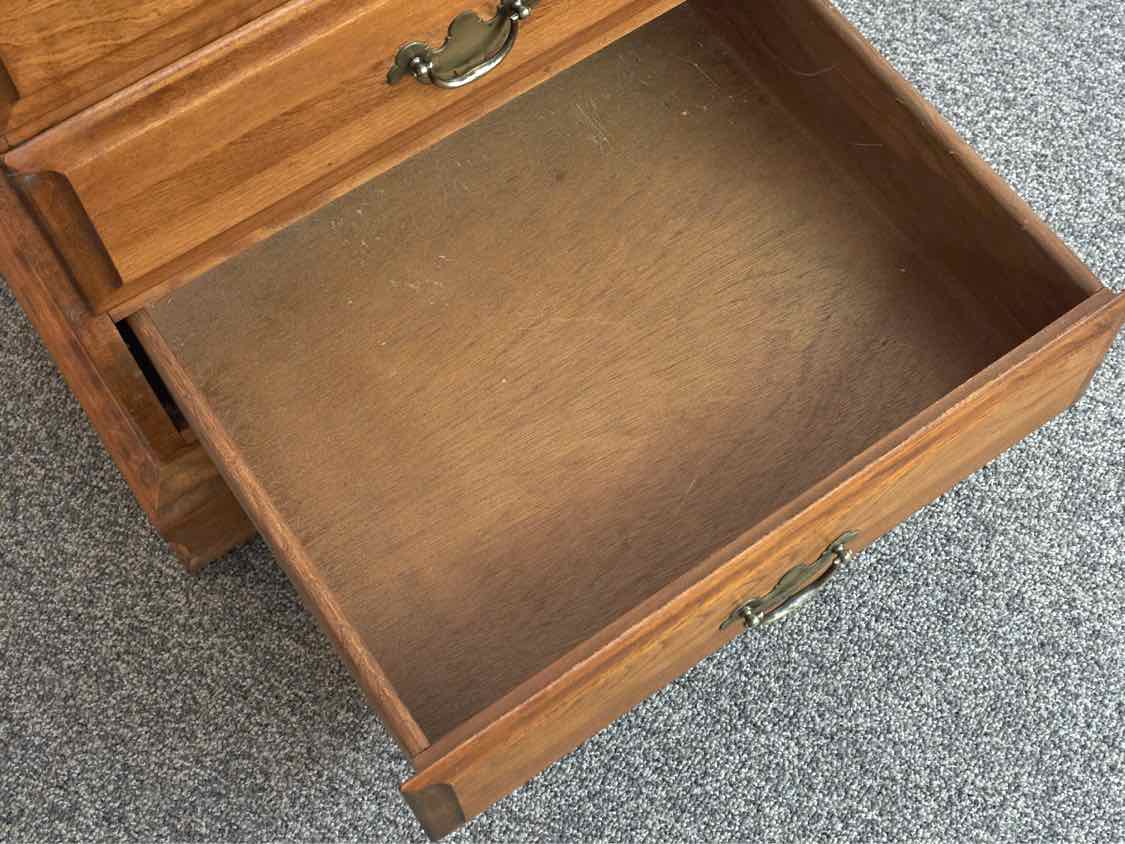 Solid Maple Three Drawer Nightstand